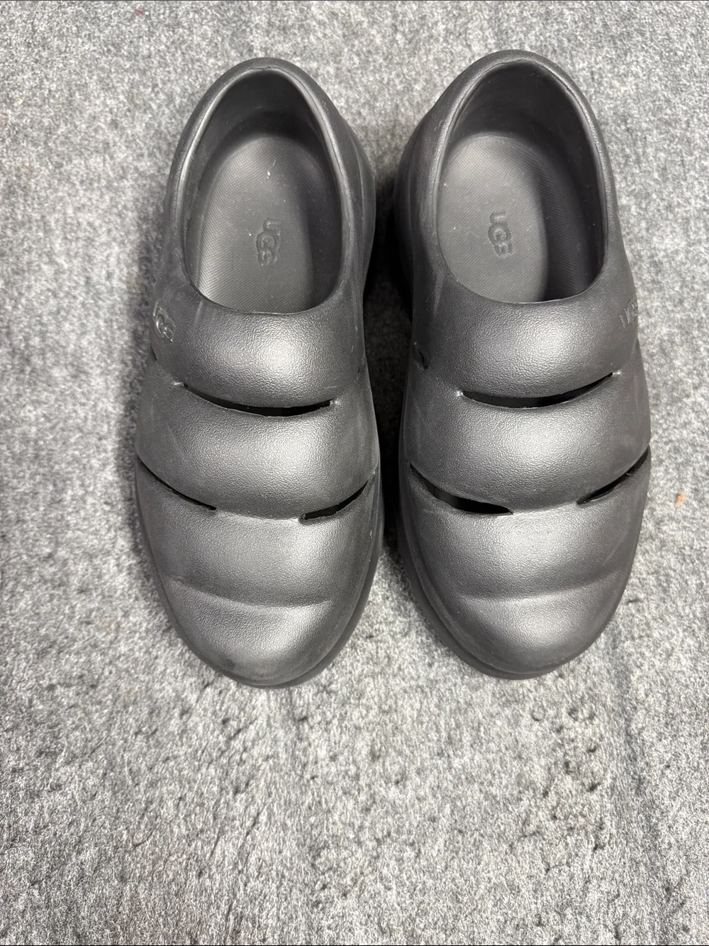 UGG Black Textured Insole Clog